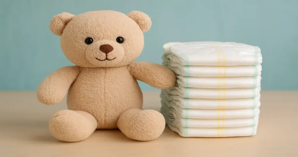 おむつMサイズいつからいつまで完全ガイド 赤ちゃんとおむつのイメージ写真